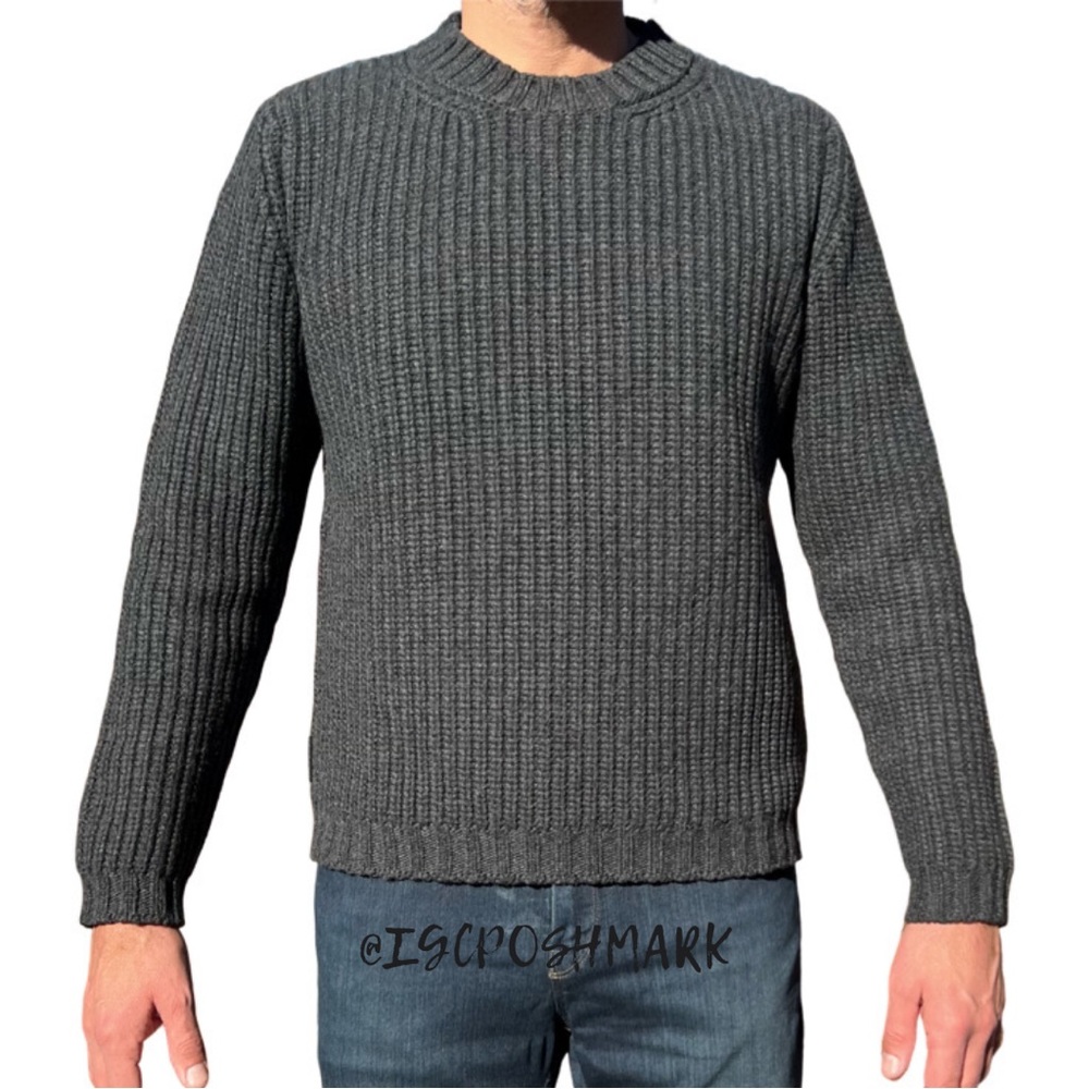 Prada Wool/Cashmere Mock Neck Gray Sweater. Size 58 (US48)MUST READ ABOUT SIZE‼️